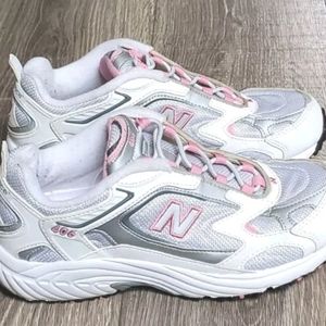 New Balance Womens 406 WRS406WP Gray/White Running Shoes Sneakers Sz 7B (SL-2 )